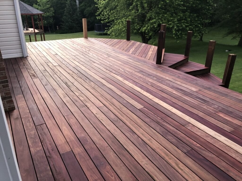 Elevate Fields Corner Living with Durable and Elegant Ipe Wood Decking